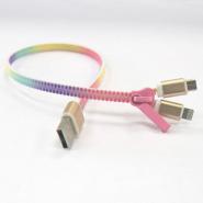 Zipper Charging Cable Lanyard