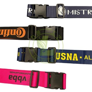 Personalized Adjustable Elastic Nylon Travel Luggage Strap for Suitcase Logo Tsa Lock Buckle Luggage Belt Strap