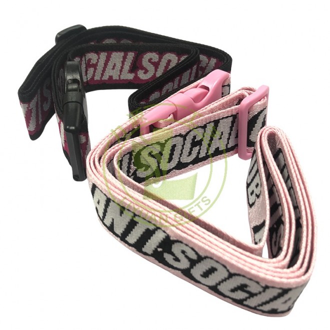 Wholesale Custom Promotion Adjustable Multi Luggage Strap Woven Travel Use Safety Luggage Bag Belt Recycled
