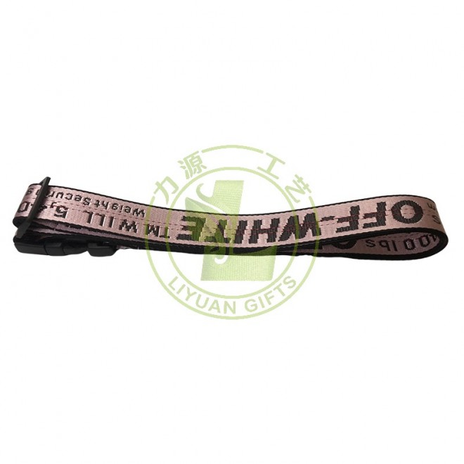 OEM Colorful Eco-Friendly High Quality Adjustable Polyester Webbing Luggage Strap Hook Loop Tape Suitcase Fastening Customized