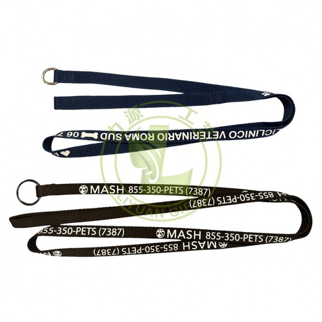Custom Screen Printed PET Leash High Quality Promotional Pet Product