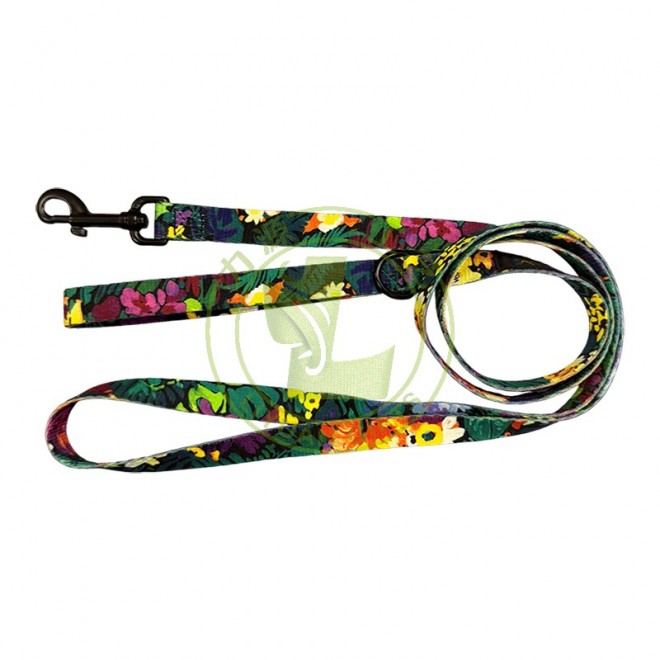 Personalized Eom Customise Long Polyester Nylon Luxury Custom logo Pet Leashes Dog Leash with logo