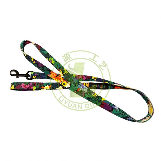 Personalized Eom Customise Long Polyester Nylon Luxury Custom logo Pet Leashes Dog Leash with logo