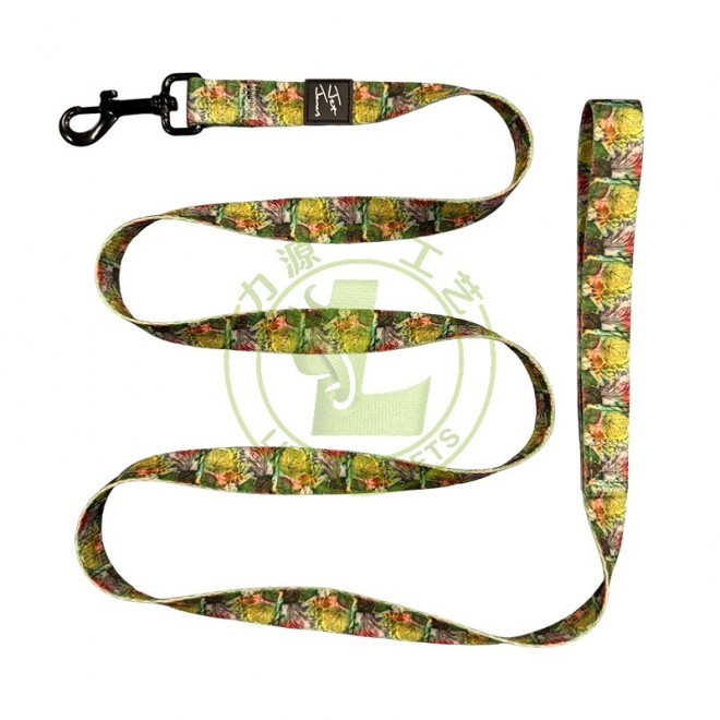 Wholesale Pet Products Polyester Sublimation Custom Print Logo Dog Leash