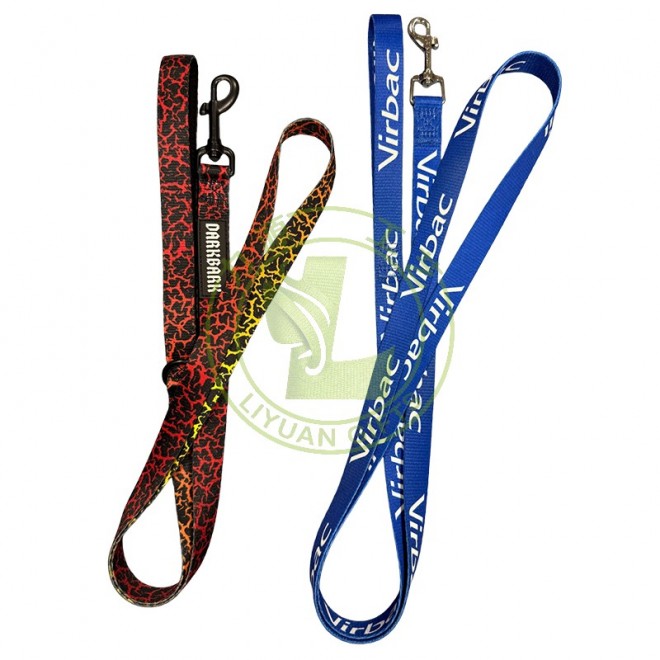 New Arrives Personalized Designer Pattern Custom LOGO Accept Luxury Print Training 5ft Long Dog Leashes for Small Medium