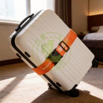 Custom Silk Printing Logo Adjustable Eco-friendly 5*180cm Polyester Travel Case TSA Lock Buckle Suitcase Belt Luggage Strap