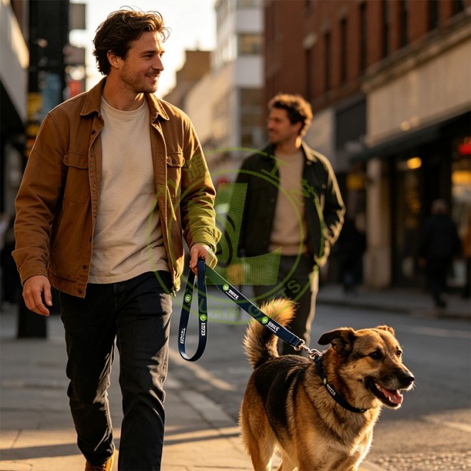Wholesale Pet Leashes Retractable Dog Walking Set Custom Dog Leashes High Quality Customisable Dog Lead Fabric Feather Print