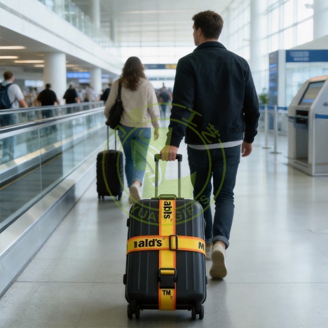 Custom Luggage Straps Suitcase Belt Bag Luggage Strap Accessories for Travel Suitcase Belt With Logo Custom