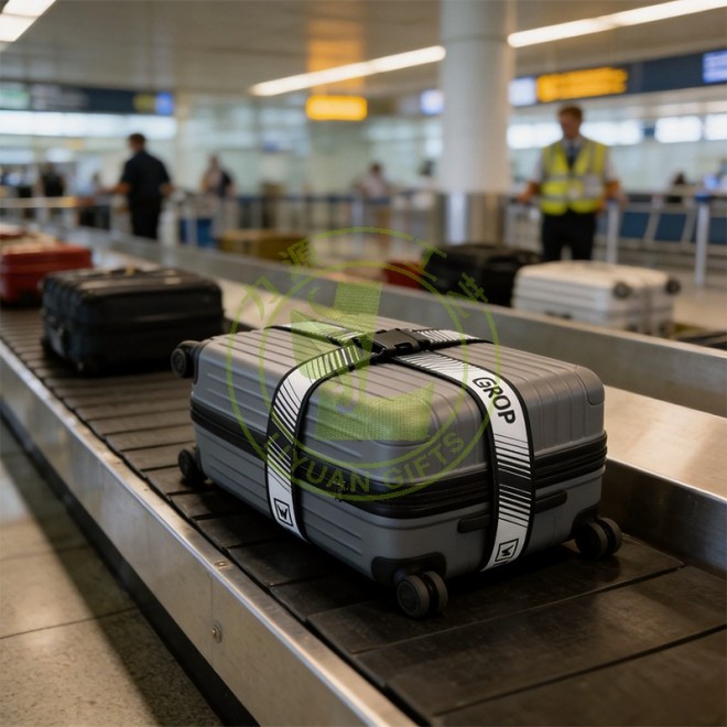 Adjustable Luggage Strap Suitcase Polyester Luggage Belt Cross Packing Strap