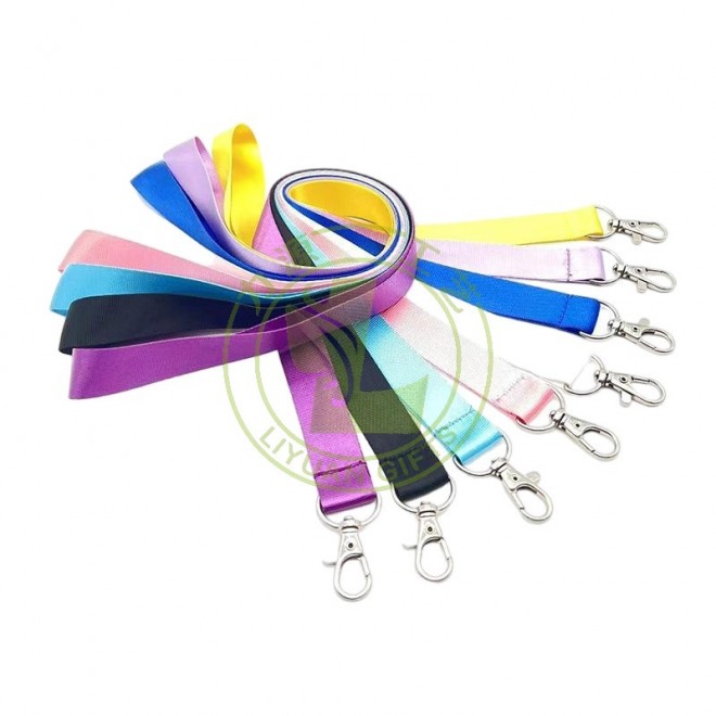 Custom Sublimation Breakaway Keychain Badge Lanyards Nylon Logo In-Stock Plain Blank Polyester Lanyard for Promotional Use