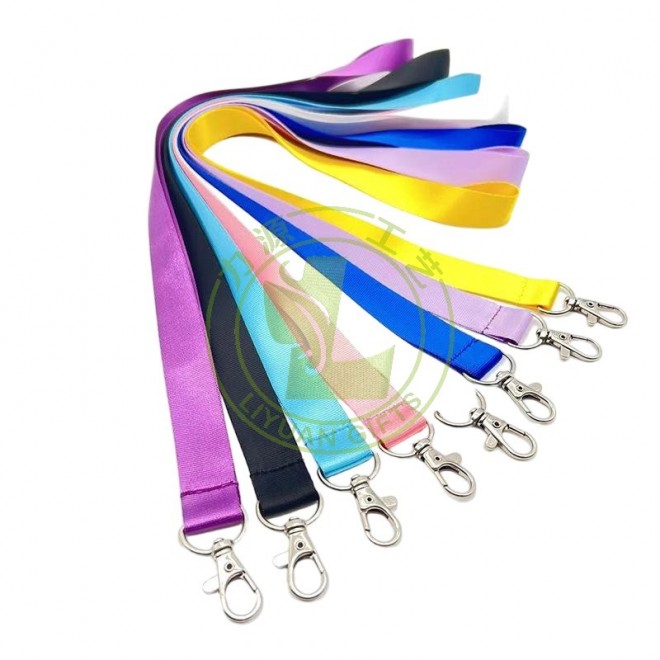 Custom Sublimation Breakaway Keychain Badge Lanyards Nylon Logo In-Stock Plain Blank Polyester Lanyard for Promotional Use