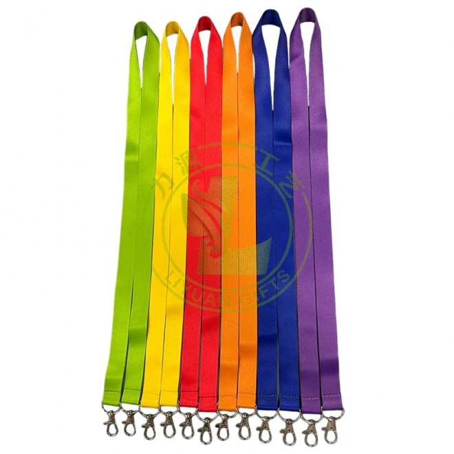 Ready To Ship Custom Print Badges Lanyards Sublimation Neck Strap With Double Hooks for Events In Stock Lanyards