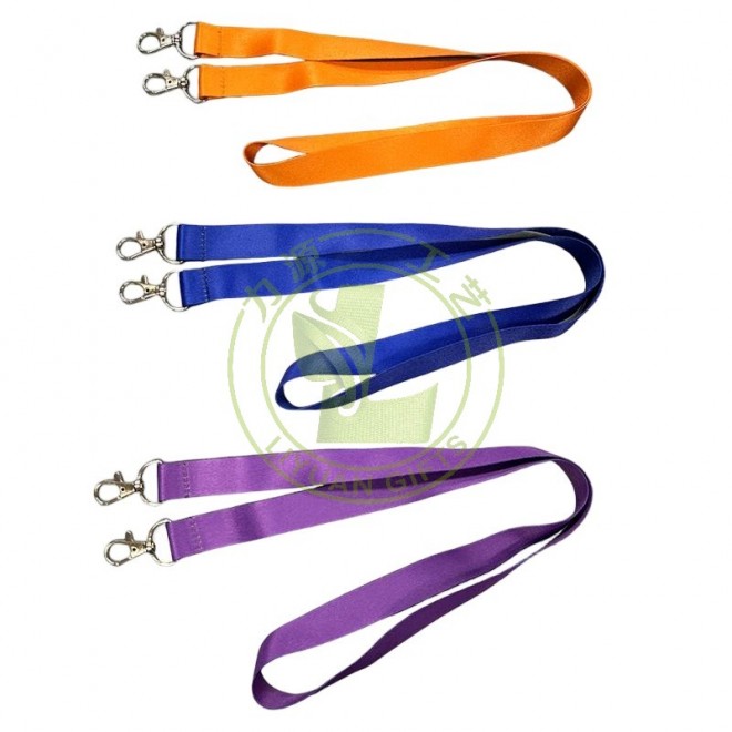 Ready To Ship Custom Print Badges Lanyards Sublimation Neck Strap With Double Hooks for Events In Stock Lanyards
