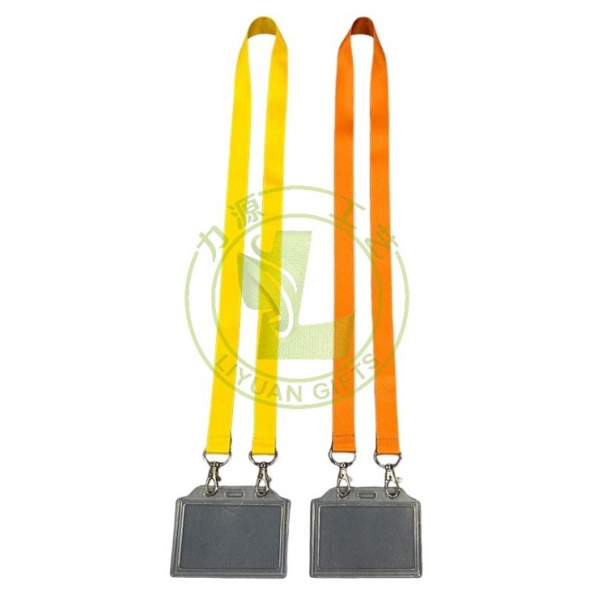 Ready To Ship Custom Print Badges Lanyards Sublimation Neck Strap With Double Hooks for Events In Stock Lanyards