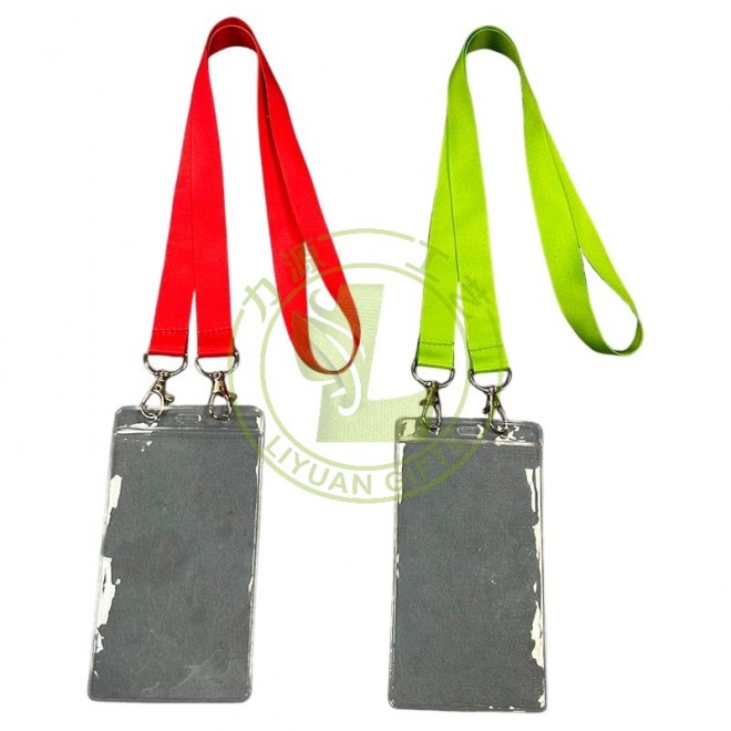Ready To Ship Custom Print Badges Lanyards Sublimation Neck Strap With Double Hooks for Events In Stock Lanyards