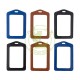 Dual-Sided Transparent PU Leather Credit Card Holder Bus IC Access Control Work Card Factory Sale for Promotional Business Gifts