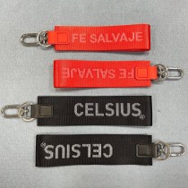 High Quality Lulu Fabric Mobile Key Chain Jacquard Lanyard Multi-Color Anti-lost Wristlet