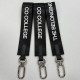 High Quality Multi-color Brand Customized Outdoor Short Lanyard Carabiner Car Keychain