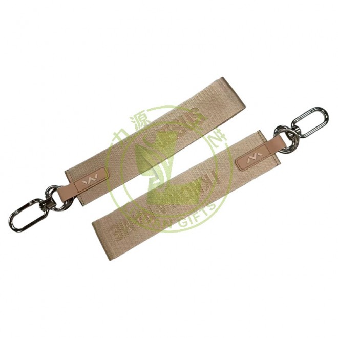 Wholesale Custom Cross-Border for Lulu-Style Key Lanyard Multi-Functional PU Leather Keychain Pendant Printed Logo Thermal