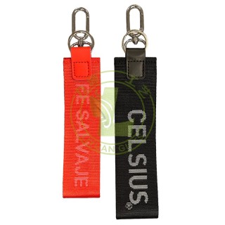 High Quality Lulu Fabric Mobile Key Chain Jacquard Lanyard Multi-Color Anti-lost Wristlet