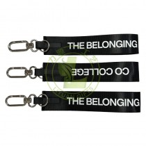 High Quality Multi-color Brand Customized Outdoor Short Lanyard Carabiner Car Keychain