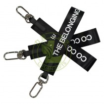 High Quality Multi-color Brand Customized Outdoor Short Lanyard Carabiner Car Keychain