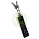OEM LuLu Style Logo Custom Jacquard Keychain Thick Nylon Short Wrist Lanyard Anti-lost Keychain Not Easy to Break Not Rusting