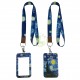 Factory Custom ID Case Name Badge Plastic Card Holder Polyester Lanyards with logo Custom