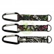 Wholesale High Quality Carabiner Keyring 3D Silk Printed Wrist Strap Custom Short Lanyard Keychain
