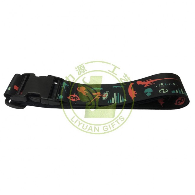 Custom Logo Classic Airport Travel Belt High Quality Stylish Nylon Adjustable Anti-Slip Luggage Strap for Suitcase