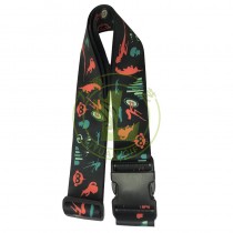 Custom Logo Classic Airport Travel Belt High Quality Stylish Nylon Adjustable Anti-Slip Luggage Strap for Suitcase