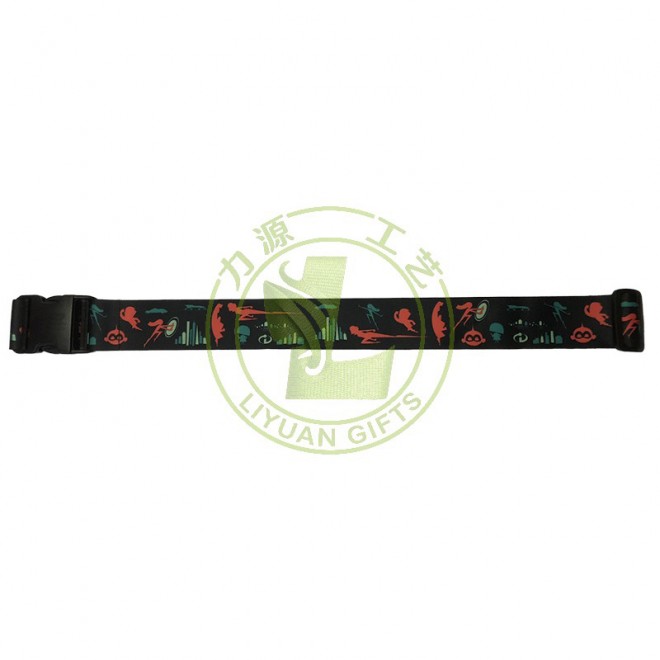 Custom Logo Classic Airport Travel Belt High Quality Stylish Nylon Adjustable Anti-Slip Luggage Strap for Suitcase