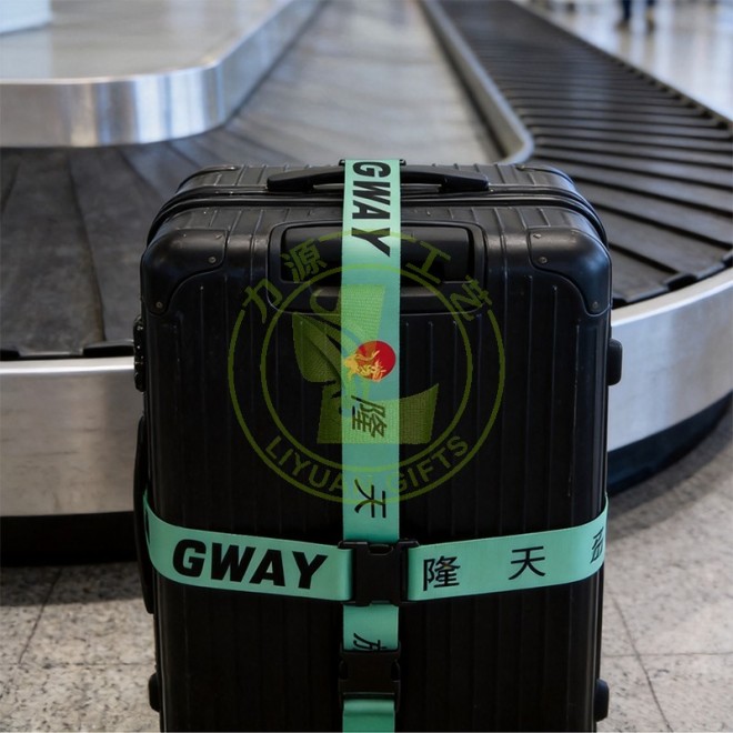 Custom Design Luggage Straps Set Adjustable Suitcase Belts Silicone Luggage Tags With Name ID Card