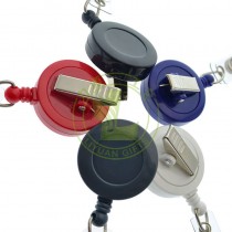 Badge Reel Keychain with 360° Swivel - Durable Acrylic ID Holder For Nurses, Doctors, Teachers