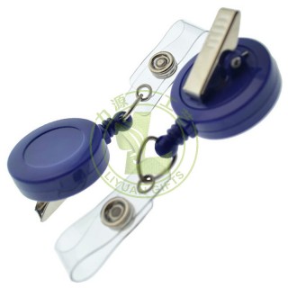 Badge Reel Keychain with 360° Swivel - Durable Acrylic ID Holder For Nurses, Doctors, Teachers