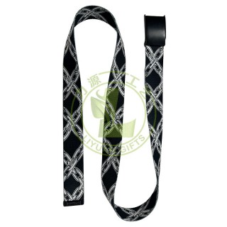 Custom Fashion Polyester Fabric Sublimation Logo Belts