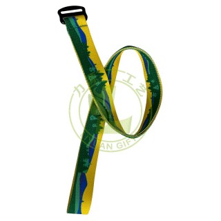 Wholesale Custom Logo Adjustable Canvas Web Belt Letter Pattern Printing Fabric Nylon Canvas Belt Men