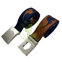 Custom Logo Men's Sport Compass Tactical Belt Durable Nylon Webbing Heavy Duty Zinc Alloy Buckles Magnetic Outdoor Fabric Belts