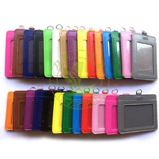 Custom Credit Card Sleeves Wholesale Cheap Plastic Nurse Id Tag Student Staff Name Holder Case Badge Identity Card Cover