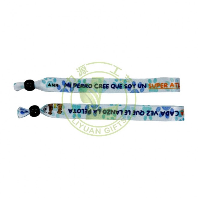 Promotional Custom Wedding Party Polyester Cloth Satin Bracelet Party Thick Satin Wristband With Reusable Lock
