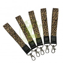 Wholesale Custom Top Quality Short Lanyard Polyester Sublimation Printed KeyChain Holder Wrist Lanyard for Keychain