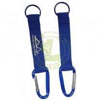 Custom Eco-friendly Durable Aluminum Carabiner Short Keychain Lanyard Lightweight Promotional Gift Daily Use Office Outdoor