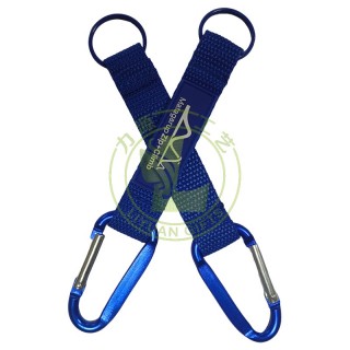 Custom Eco-friendly Durable Aluminum Carabiner Short Keychain Lanyard Lightweight Promotional Gift Daily Use Office Outdoor
