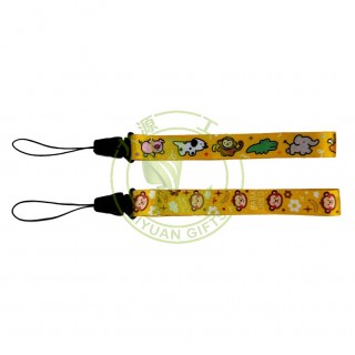 High Quality Woven Embroidered Logo Polyester Short Wrist Lanyard For Keys Custom Women Holder Cute Lanyards