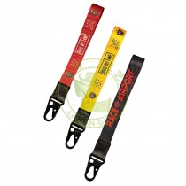 Free Sample Custom Nylon Key Neck Strap Anime Short Keychain Lanyard Adjustable Hand Wrist Cute Cartoon Lanyard Keychain