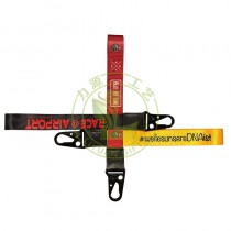 Free Sample Custom Nylon Key Neck Strap Anime Short Keychain Lanyard Adjustable Hand Wrist Cute Cartoon Lanyard Keychain