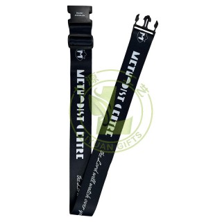 Wholesale Custom Logo Luggage Bag Straps Suitcase Durable Adjustable Silk Screen Print Baggage Belts with Quick Release Buckle