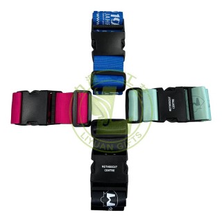 Customized Printed Adjustable Strong Extra Safety Travel Suitcase Luggage Baggage Straps Tie Belt Elastic Luggage Lashing Strap