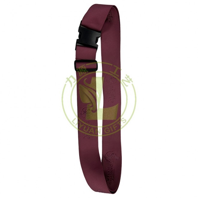 Custom Personalized Heat Transfer Printing Polyester Binding Belt Suitcase Strap with Nylon Buckle Lock Tag for Luggage Lugging Woven Nylon Luggage Belt