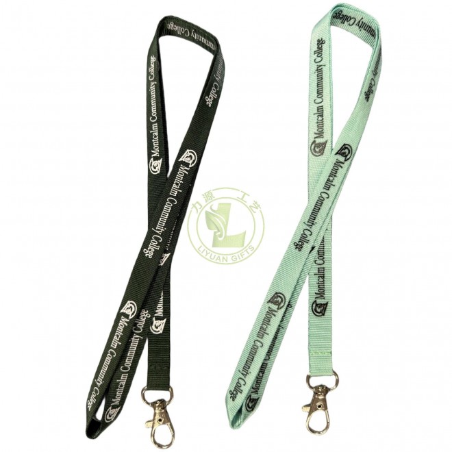 Custom Personalised Polyester Lanyard Printed Worker Name Durable Neck Strap Nylon Lanyards
